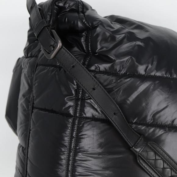 BOTTEGA VENETA INTRECCIATO Backpack Nylon Leather Black Auth 132539V main image 15
